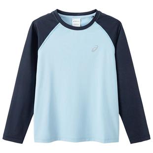 亚瑟士儿童速干衣秋冬运动长袖T恤上衣男童羽毛球体能训练服女童