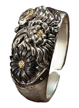 原创手工雕刻包24K金情侣戒指