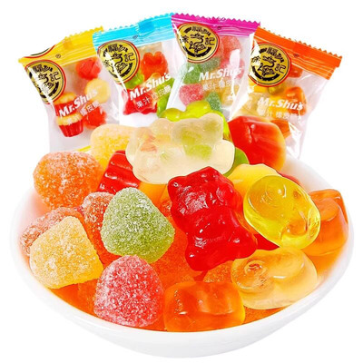 徐福记果汁橡皮糖混合口味软糖