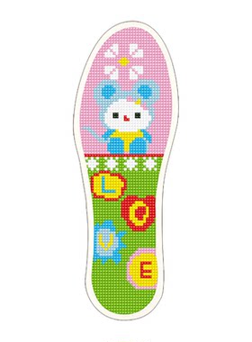 十字绣鞋垫半成品自己绣男女通用