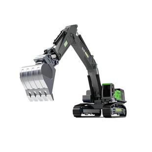 合金挖掘机儿童工程车玩具抓木机带转换头模型车挖机男孩宝宝套装