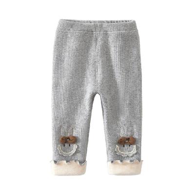 女童打底裤冬季加绒休闲外穿裤子