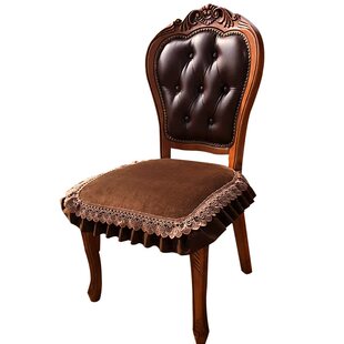 美式复古餐桌椅垫2025款马蹄形法式中古风防滑毛绒坐垫椅子套罩