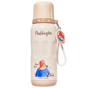 帕丁顿熊儿童保温杯学生上学专用水壶2025新款男女孩便携吸管水杯