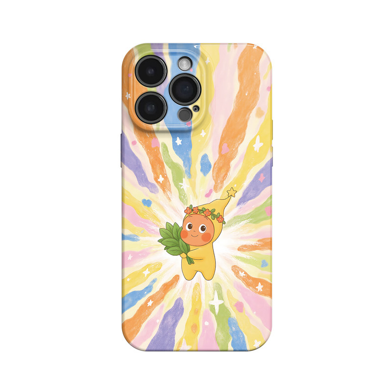 去晦气柚子叶~星星仔ins适用苹果17promax手机壳iphone16华为pura80小米15opporeno14荣耀400萌iqoo13红米k80