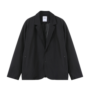 MOSEALAND 外套男秋季防泼水户外西装夹克多口袋纯色休闲轻薄西服