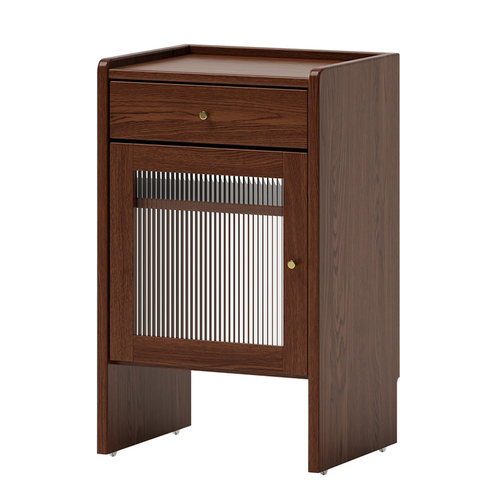 扫地机器人柜基站收纳置物鱼缸实木客厅沙发移动边柜遮挡遮丑柜子