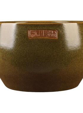 景德镇陶瓷器鱼缸茶叶末养金鱼缸睡碗莲盆荷花缸乌龟缸盆客厅摆件