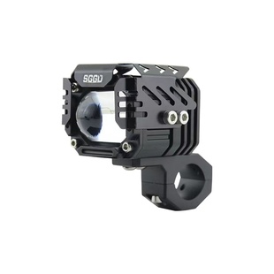 摩托车射灯 强光灯带透镜铺路灯切线远近光一体超亮改装led爆闪灯