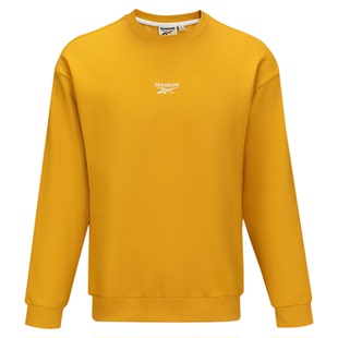 Reebok锐步官方26男女复古舒适撞色LOGO休闲套头卫衣