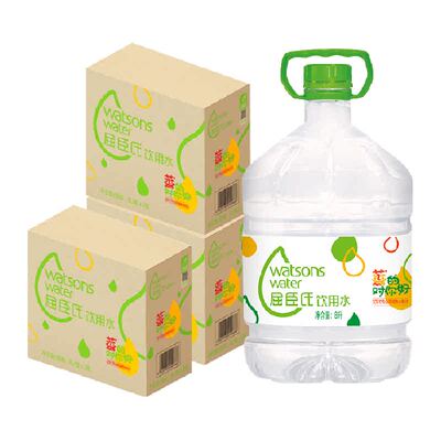 屈臣氏蒸馏水8L*6桶饮用水