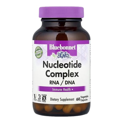 Bluebonnet Nutrition核苷酸复合物RNA/DNA无麸质保健品多种核心