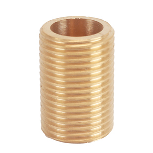 4分铜双外丝通丝管接头3/4/5/6/12cm1/2外丝延长管通螺纹加长对丝