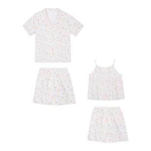 馨帮帮Homedress 夏季可爱兔子家居服薄款学生甜美短袖睡衣套装女