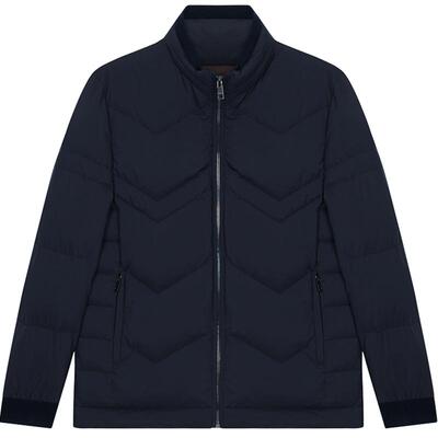 藏蓝色短款羽绒服Erdos