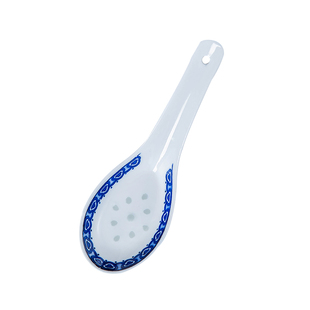 10个装勺子 陶瓷调羹 小汤勺 景德镇陶瓷餐具 青花玲珑家用中式