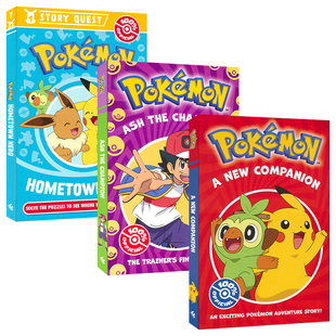 Pokémon A New Companion Ash the Champion Hometown Hero 精灵宝可梦 章节小说 冒险故事 英语课外读物 英文原版进口儿童图书