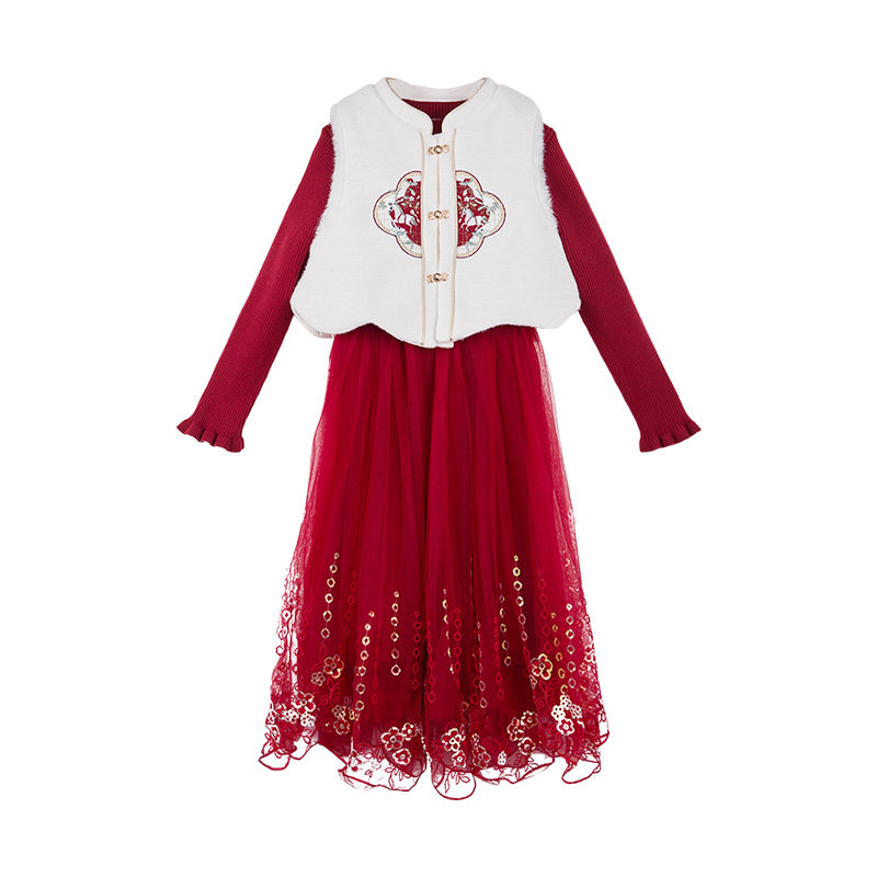 女童唐装新中式汉服套装