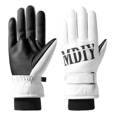 可触屏骑行防水滑雪手套加绒防风