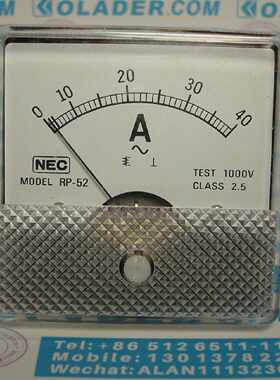 议价NEC RP-52 0-40A 台湾NEC电流表 原装正品有现货【OLADER欧莱