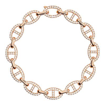 APM Monaco Maille Marine链环手链玫瑰金色送人生日圣诞礼物