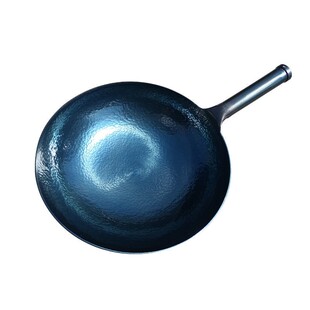 纯正章丘铁锅官方旗舰手工锻打老式圆底家用炒菜锅燃气不粘无涂层