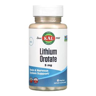 KAL进口乳清酸锂补脑情绪稳定睡眠锂元素记忆力专注力学生成人