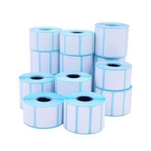 小卷芯手持便携标签打印纸热敏纸40 30 15  25 20 15 10小规格55*35连续不干胶贴纸蓝牙打印机小管芯取件标签