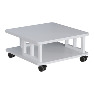 可移动带轮落地加大办公室放A3打印机复印机置物架子桌下储物收纳