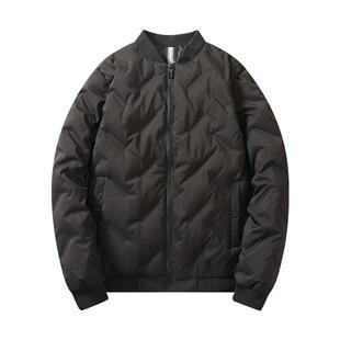 WASSUP羽绒服男冬季加厚保暖白鸭绒面包服男款立领宽松短款外套女