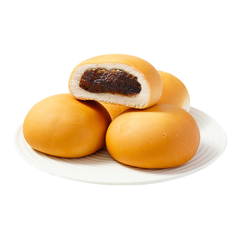 壹得利红豆夹心欧包豆沙馅软面包营养早餐整箱夜宵充饥即食代餐