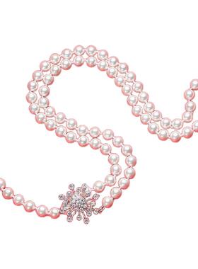 新款毛衣链雪花皓石项链