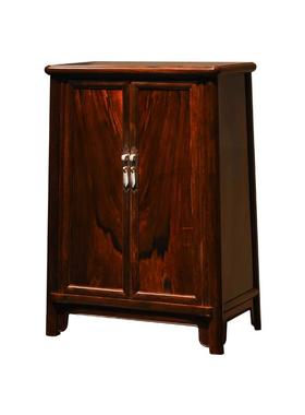 大红酸枝双开门圆角柜全实木储物柜客厅玄关面条柜小衣柜收纳柜