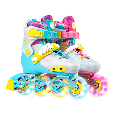 米高儿童全闪轮轮滑鞋