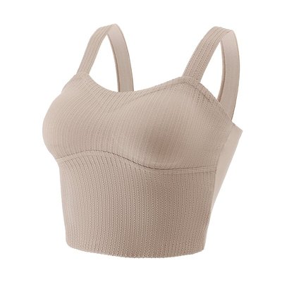 德绒保暖背心女士一体式免穿文胸