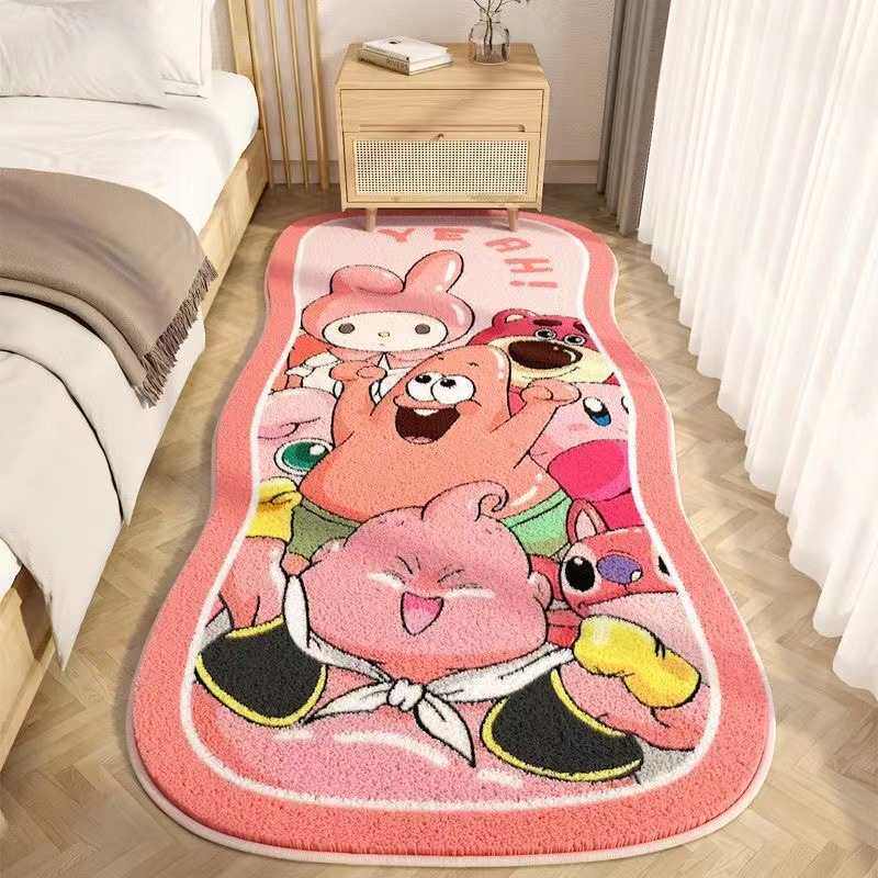 卡通异形仿羊绒地毯家用卧室隔音保暖地耐脏窗阳台毯毯床边垫飘