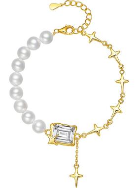 周六福S925银手链甜美