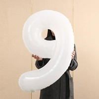 Белый цифровой воздушный шар, 40 дюймов