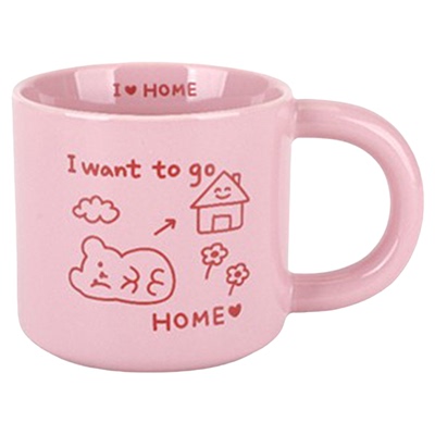 dailylike高品质带把陶瓷杯子