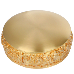 曼扎盘慧宝黄铜37堆修盘15cm密宗供佛具用品 曼茶罗基盘 曼达底盘