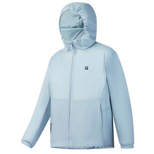 FILA斐乐官方男士棉服2026春季新款健身运动简约宽松保暖连帽外套