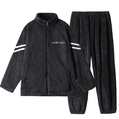 女士珊瑚绒休闲可外穿睡衣家居服