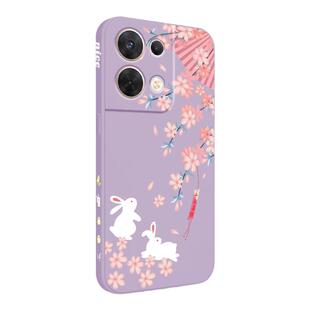 oppoReno8pro手机壳新款Reno8可爱兔兔卡通全包镜头reno8Pro+液态硅胶超薄防摔手机套OPPO直边女5g高级感外壳