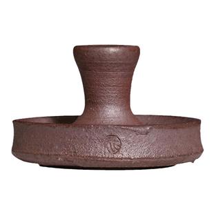 中国台湾省张家志柴烧手工盖置盖碗盖托茶壶盖托茶道配件功夫茶具