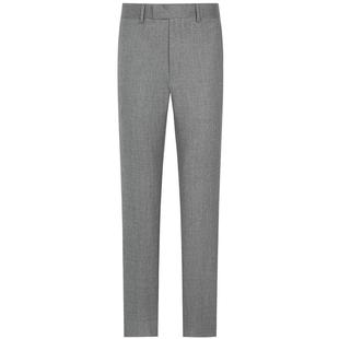 TOMBOLINI东博利尼羊毛西裤男 轻奢灰色休闲毛呢直筒裤绅士