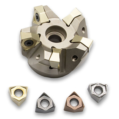 MFWN90快进给铣刀盘WNMU080608大切深铣刀片直角重切削面铣刀盘