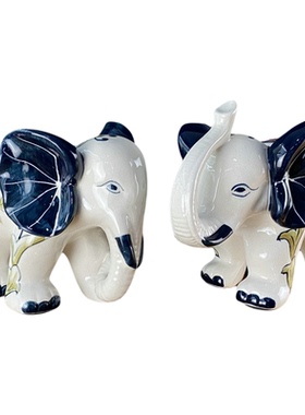 陶瓷乔迁开业风水礼物大象摆件