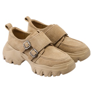 fed英伦风乐福鞋春季新款女鞋真皮单鞋厚底松糕鞋女S1107-YAB003