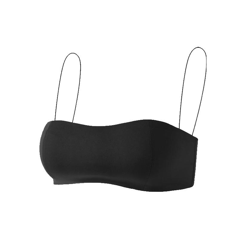 性感聚拢美背内衣2025新款夏薄款一体背心女士小胸抹胸吊带文胸
