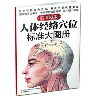 人体经络穴位图标准大图册 穴位图超清晰人体经络穴位图解书人体经络中医按摩穴位图解大全书籍养生书籍 标准中医针灸穴位大图册